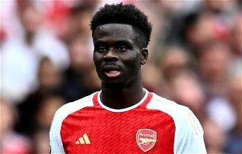 Saka joins Arsenal’s growing injury list