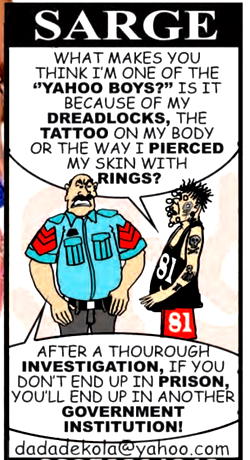 Cartoon: Democratic Sarge gives suspect options