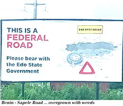 Raging storm over failed federal roads in Edo