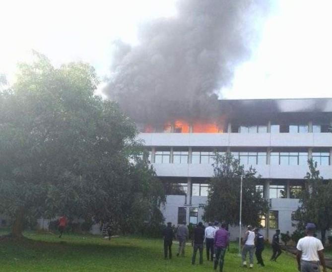 Just in: Fire guts section of Supreme Court