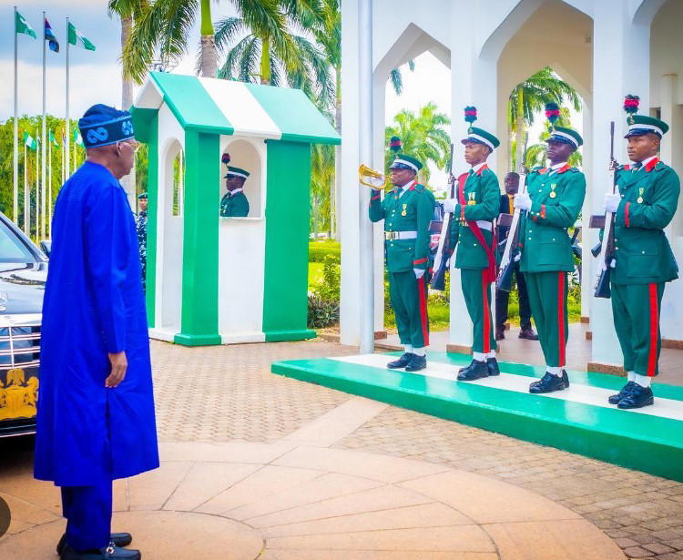 Tinubu leads dignitaries to national arcade for Armed Forces Remembrance Day Celebration 