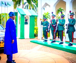 Tinubu leads dignitaries to national arcade for Armed Forces Remembrance Day Celebration 