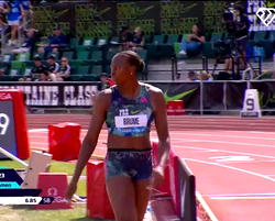 Sports minister congratulates Ese Brume after narrow 2nd place finish at Diamond League final