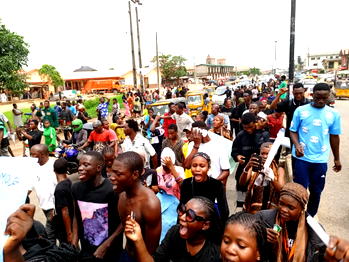 Youths gather in Iju-Ishaga in protest over Mohbad’s death