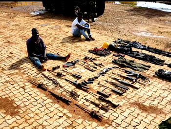 Photos: Nigerian Army uncovers illegal gun factory in Kaduna