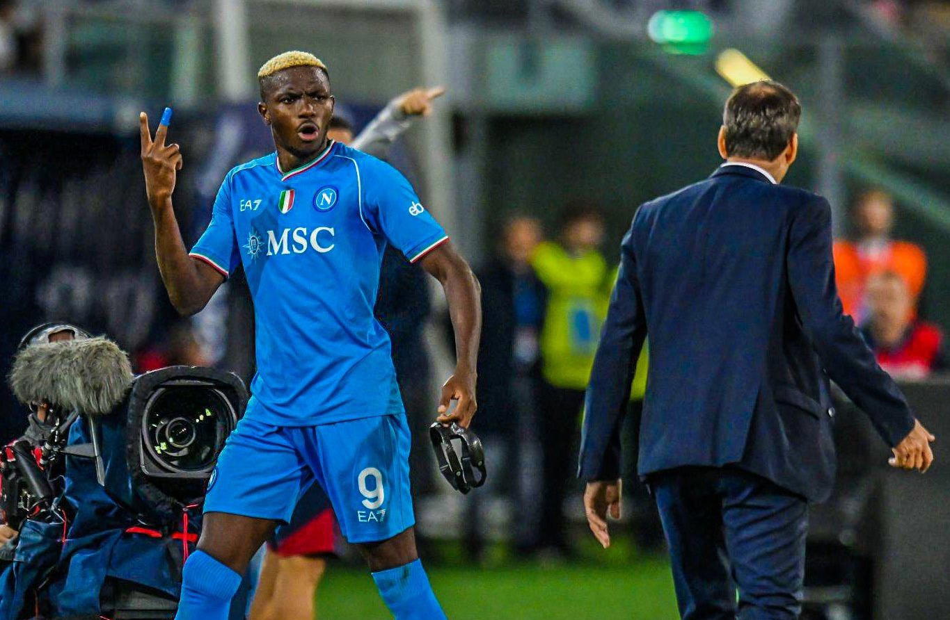 Unlucky Osimhen grabs assist as Napoli demolish Genoa