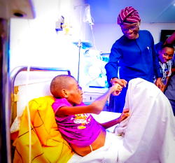 Sanwo-Olu wades in, vows 12-year-old boy with missing intestine will live 