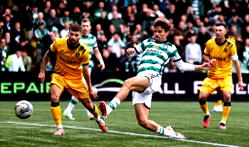 Celtic beat Livingston despite Hart red card