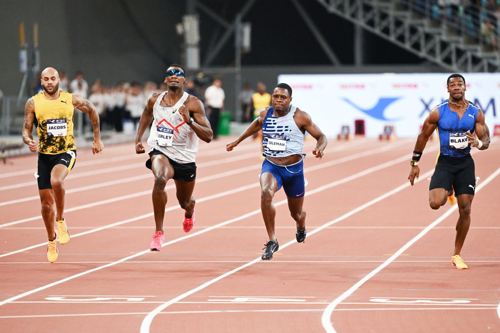 Diamond League Coleman gatecrashes JacobsKerley showdown in Xiamen