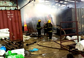 Fire guts mega plastic industry Ilupeju