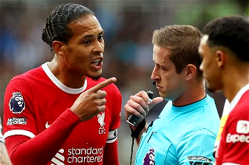 Liverpool’s Van Dijk says red card ban ‘a hard and expensive lesson’