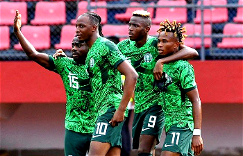 AFCONQ: Osimhen grabs hat-trick as Nigeria hit six past Sao Tome