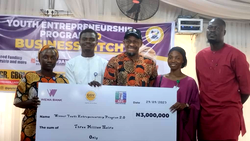 Lawmaker tasks youths on creativity, skills, teamwork in business pitch