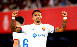 Barca’s Raphinha sidelined with hamstring injury