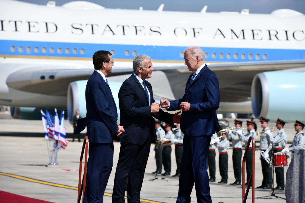 Biden arrives on solidarity visit to Israel