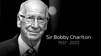 England World Cup winner Bobby Charlton dies aged 86