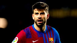Ex-Barcelona star, Pique falls off stage at event