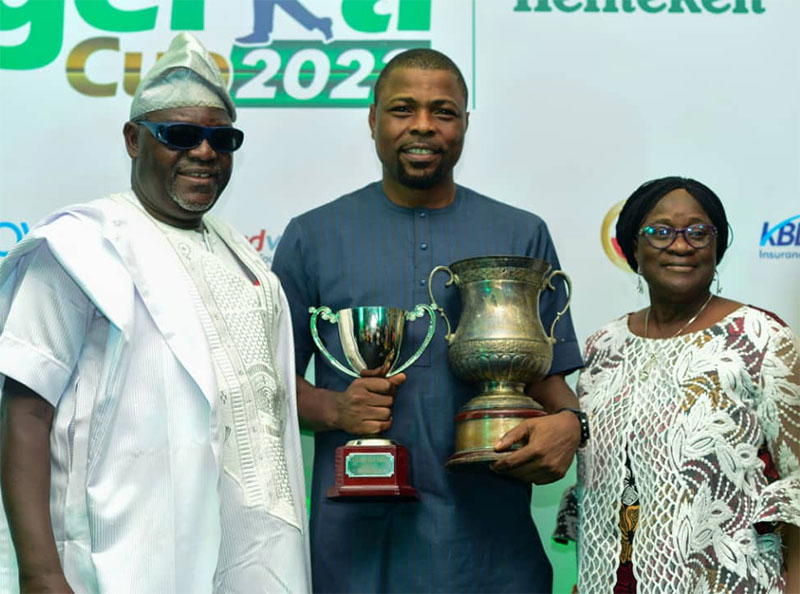 Golf Captain Wahab Aminu-Sarumi, 2023 Nigeria Cup winner Mike Makinde, Organizing Committee member and former Lady Captain Funke Majekodunmi