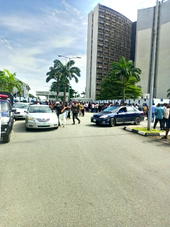 Rivers youths storm government house in solidarity with Fubara