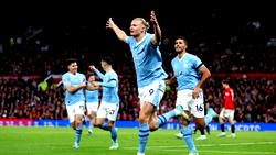 Haaland hits brace as Man City cruise past Man Utd