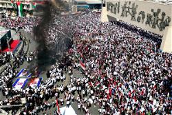 Thousands of Iraqis rally in support of Palestinians