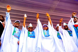 Tinubu, APC govs to Kogi voters: Hold on to tested, trusted leaders, not strangers