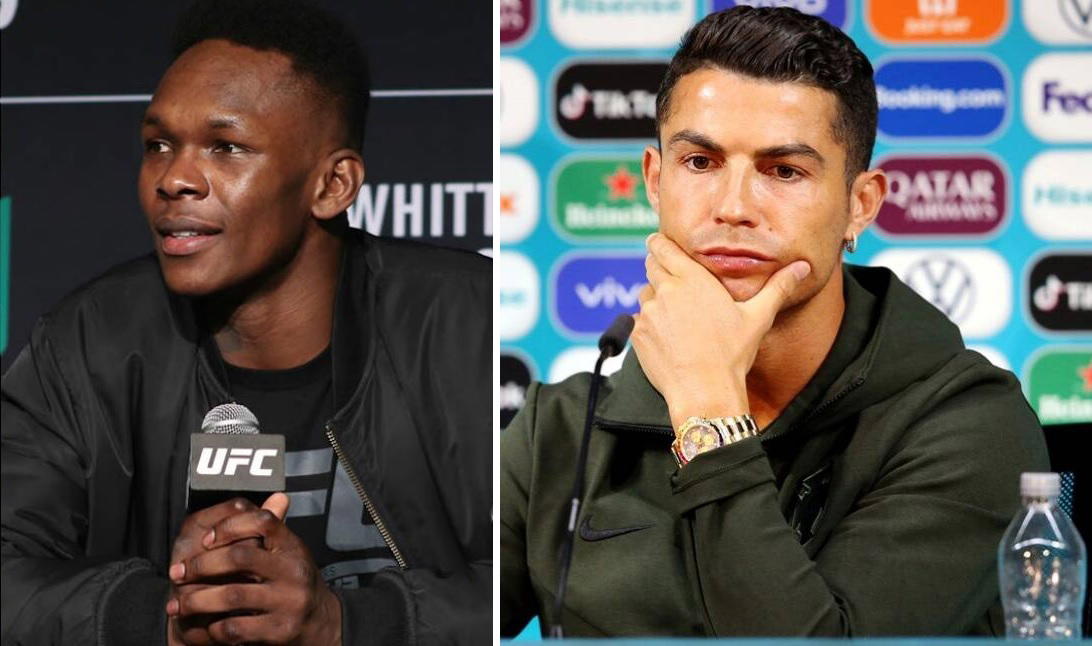 'I follow greatness', Israel Adesanya 'brags' after meeting Ronaldo ...