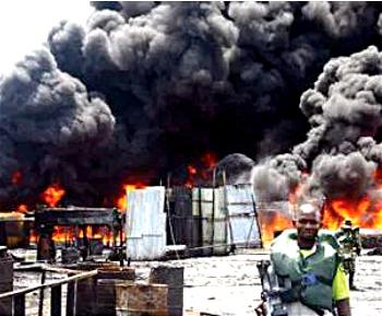 Fire kills 35 persons at Rivers illegal oil refining site