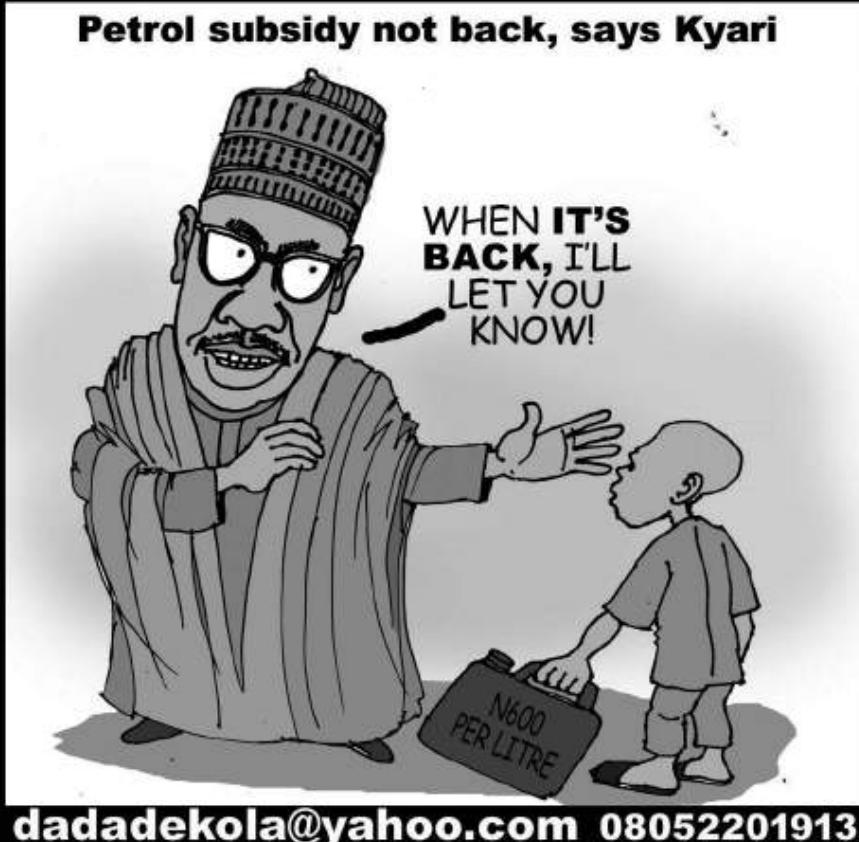 Cartoon: 'Excuse me sir, where did it go?' - Vanguard News