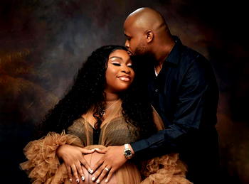 Golden Nsogbu welcomes first child with wife, Rukevwe