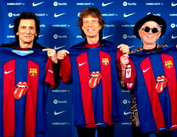 Barcelona unveil special Clasico shirts featuring iconic Rolling Stones logo