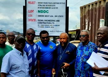 Tochil commences reconstruction work on Road 3 Imo Housing Estate, Umuguma