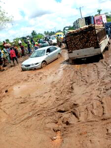 Motorists groan over bad state of Mowo-Ikoga Road in Badagry