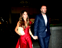 Photos: David Beckham, wife serve posh, power couple look on NYC dinner date