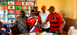 Dominic Iorfa unveils Eugene Agagbe as Lobi Stars FC of Makurdi new Head Coach
