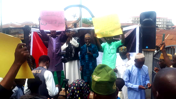 Muslims in Ibadan protest against Israeli onslaught in Gaza