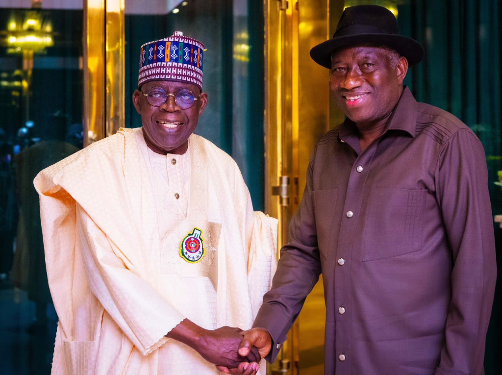 Jonathan’s kinsmen urge Tinubu to seek re-election in 2027, pledge total support