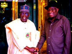 [Video] S’Court judgment: Jonathan visits Tinubu at Presidential Villa