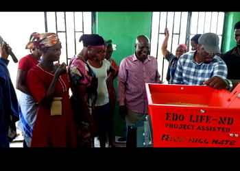 LIFE-ND Project supports Osomegbe community with rice mill