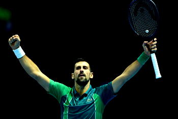 Djokovic sweeps past Alcaraz to continue record ATP Finals bid