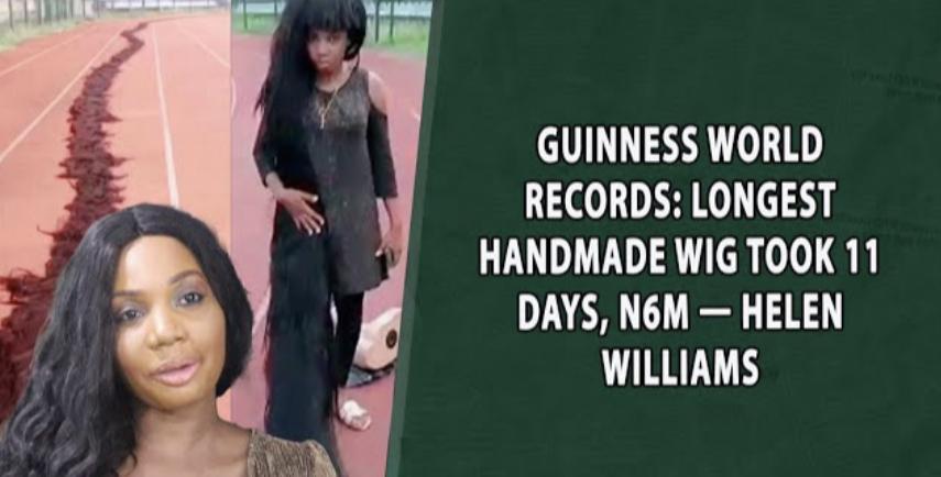 Guinness World Records Longest Handmade Wig Took 11 Days N6m Helen Williams Vanguard News 