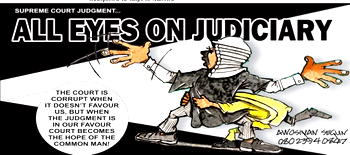 Cartoon: Judiciary ‘must feel am’