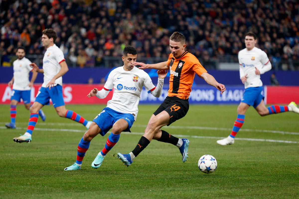 For Shakhtar Donetsk in the Champions League, representing Ukraine