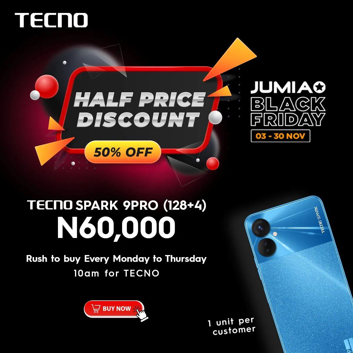 WIN JUICY EXCLUSIVE REWARDS WITH TECNO’S BLACK FRIDAY CASHBACK OFFERS