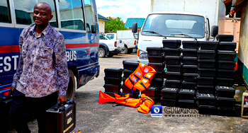 Photos: INEC begins distribution of sensitive materials in Bayelsa 