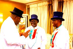 Bayelsa Guber Election: Okowa, Damagun, PDP Governors rally support for Diri