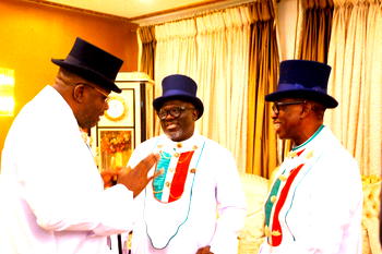 Bayelsa Guber Election: Okowa, Damagun, PDP Governors rally support for Diri