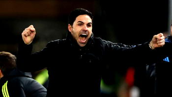 Arteta urges Arsenal fans to turn up volume in Premier League title push
