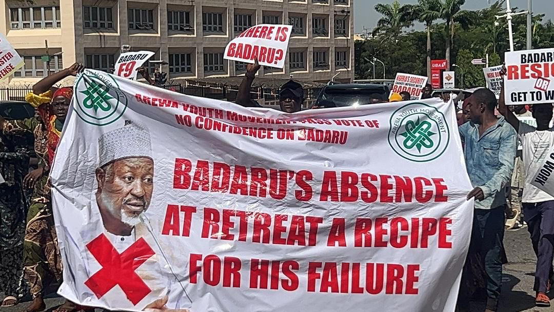 Kaduna bombing: Protesters storm National Assembly, demand sack of defence minister