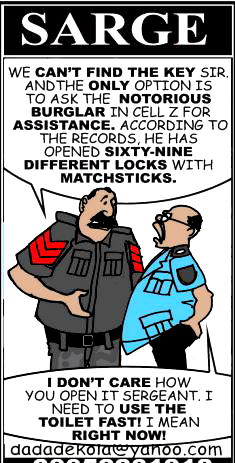 Cartoon: Nature humbles Sarge’s boss